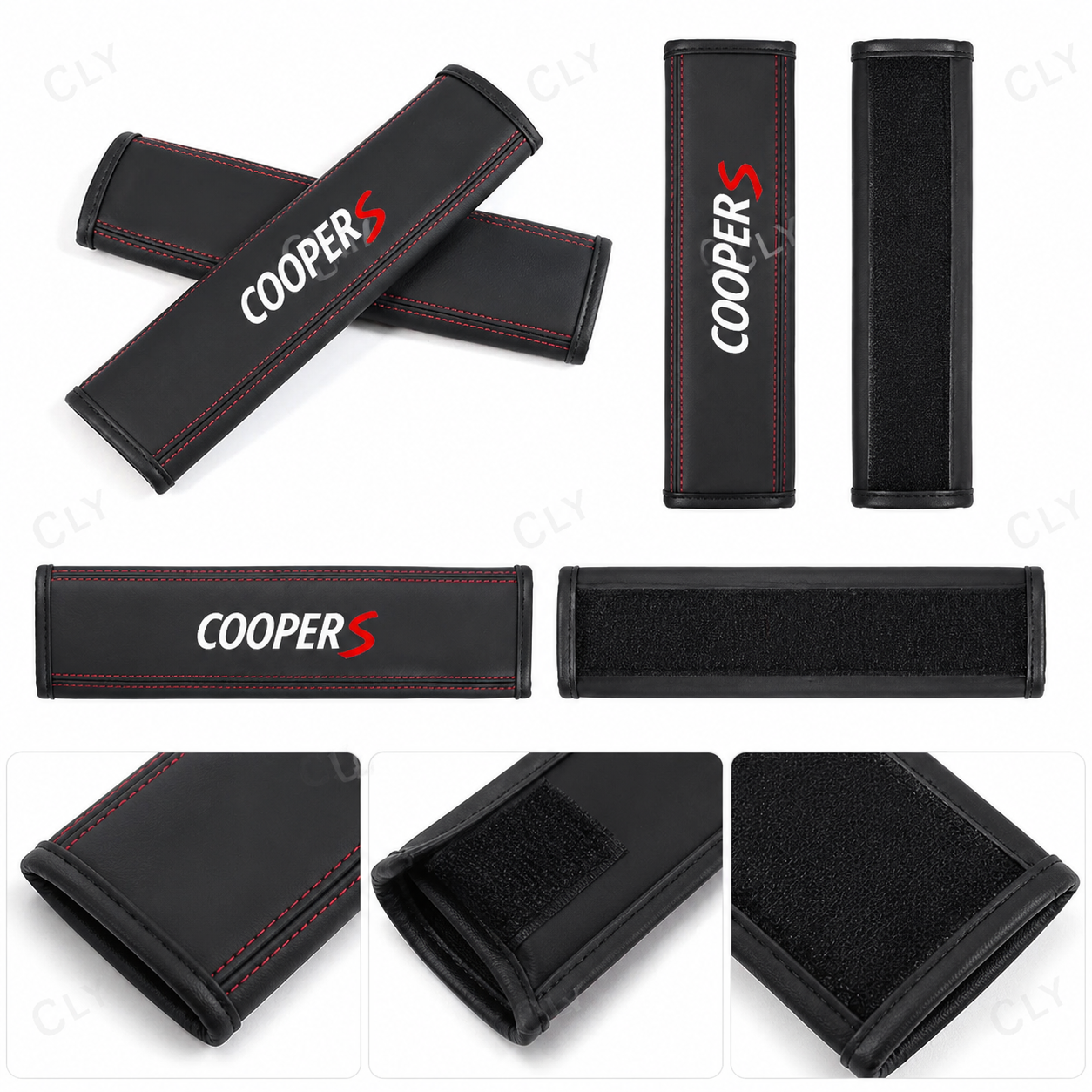 2Pcs Car Seat Belt Nappa Leath - Leather Works Belt reseña y precio