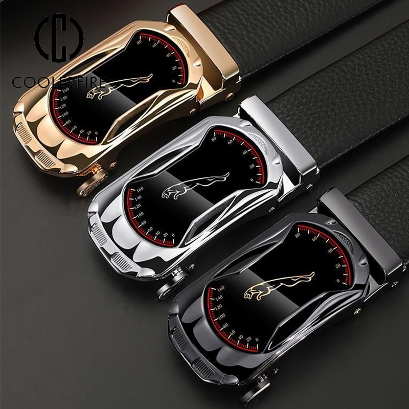 Belt Men Automatic Buckle Belt - Leather Works Belt reseña y precio