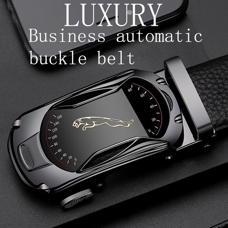 Belt Men Automatic Buckle Belt - Leather Works Belt reseña y precio
