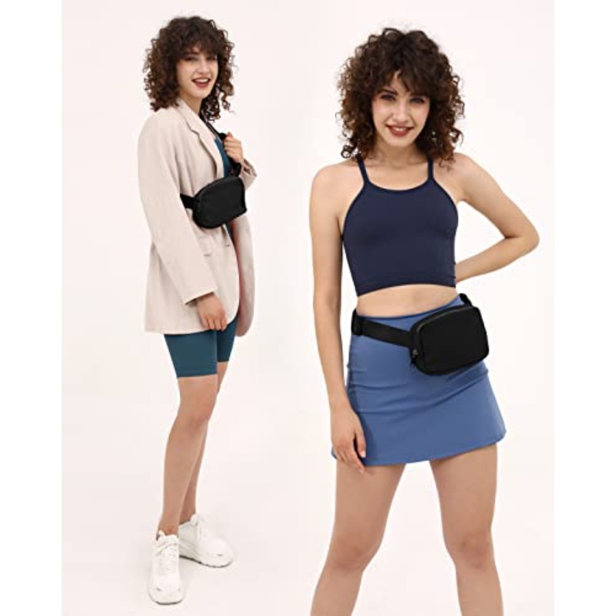 Unisex Mini Belt Bag with Adju - Leather Workout Belt reseña y precio