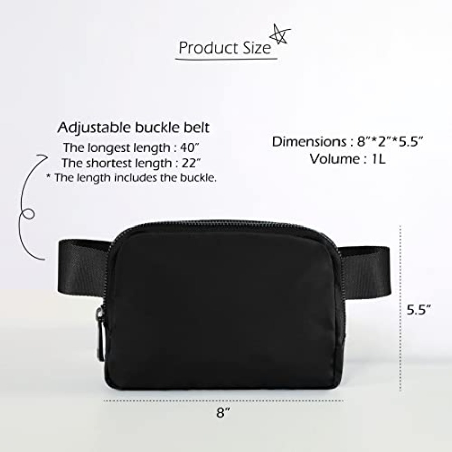 Unisex Mini Belt Bag with Adju - Leather Workout Belt reseña y precio