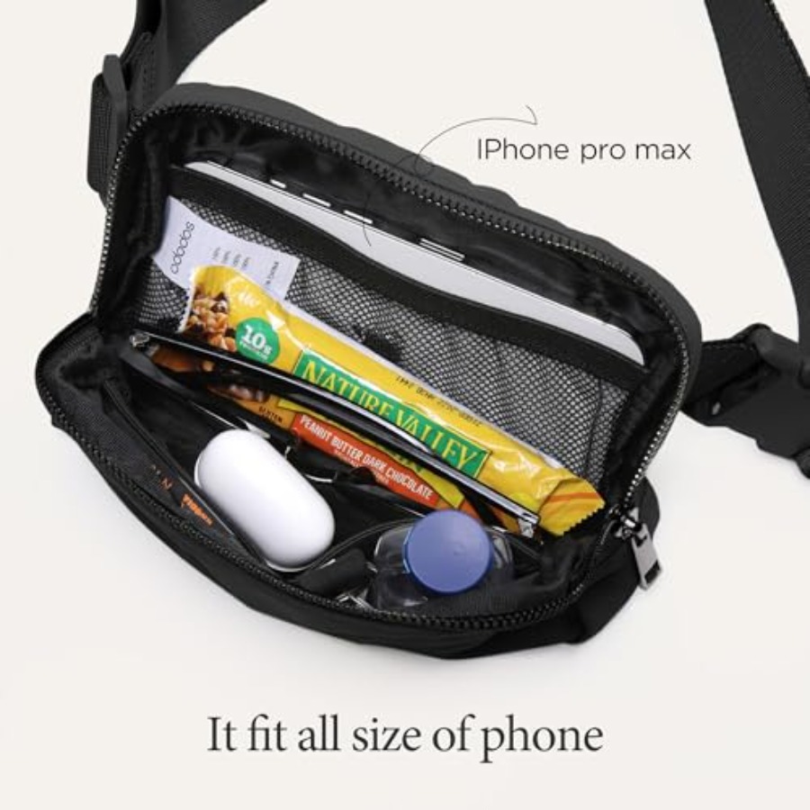 Unisex Mini Belt Bag with Adju - Leather Workout Belt reseña y precio