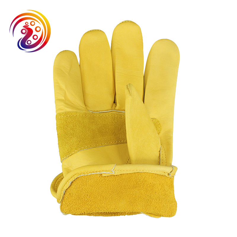 Work Gloves Cowhide Leather Fa - Leather Work Factory reseña y precio