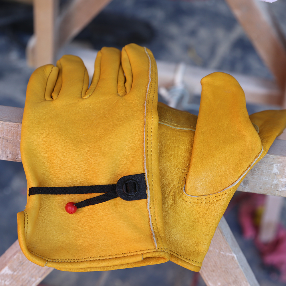 Work Gloves Cowhide Leather Fa - Leather Work Factory reseña y precio