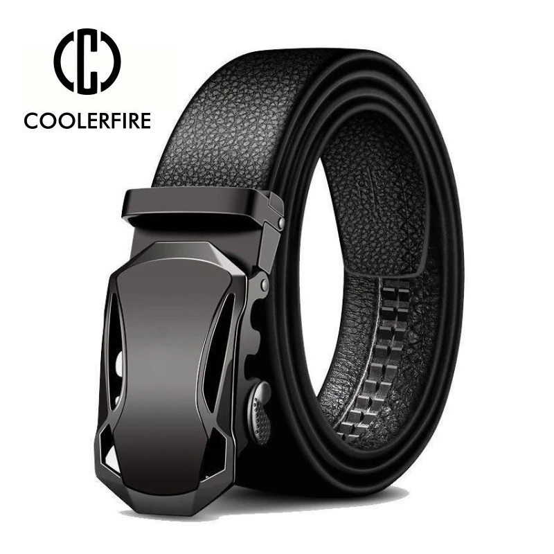 Men Belts Metal Automatic Buck - Leather Works Belt reseña y precio