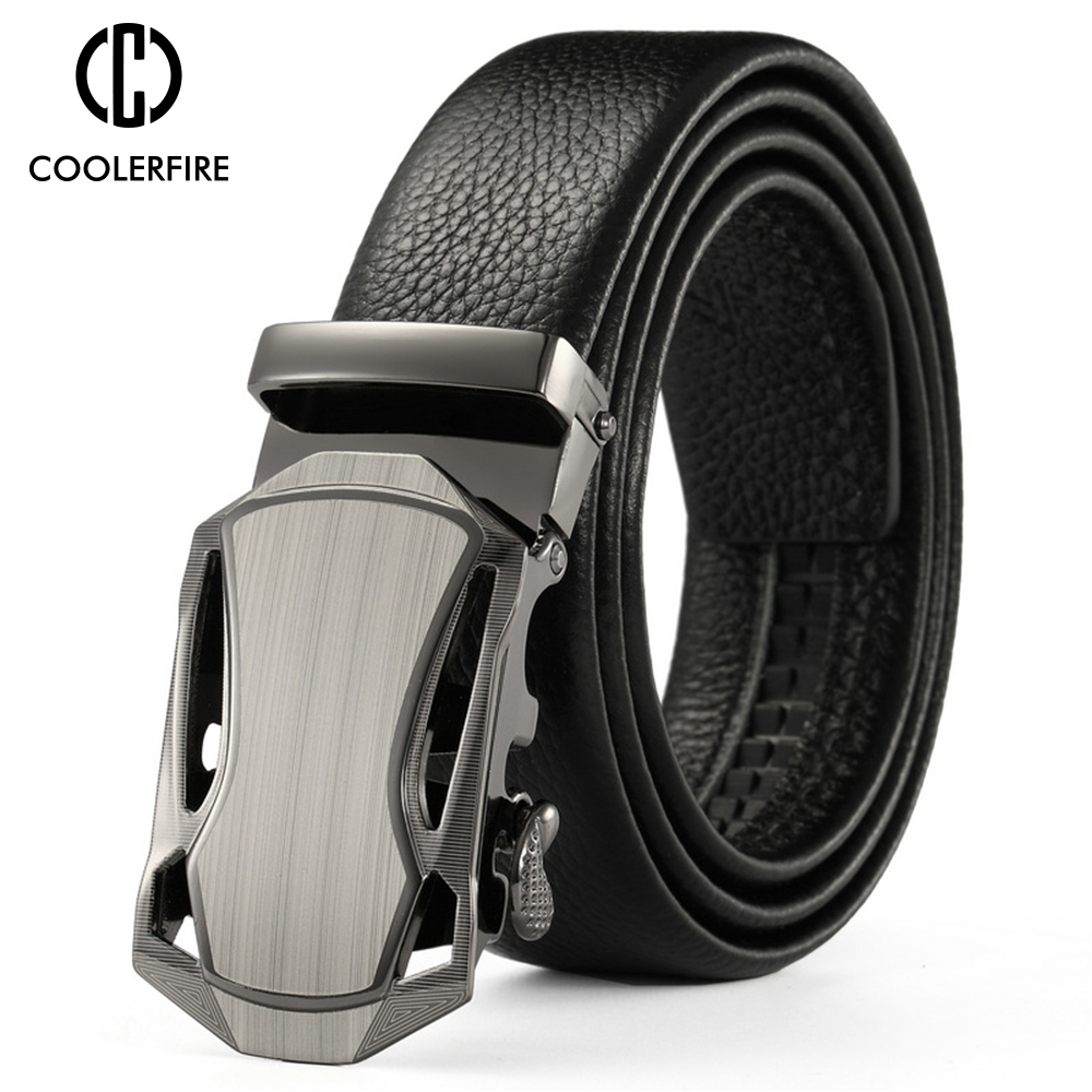 Men Belts Metal Automatic Buck - Leather Works Belt reseña y precio
