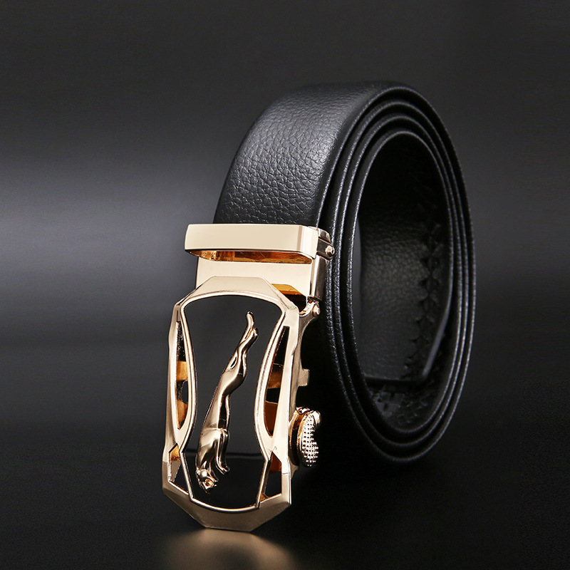 Men Belts Metal Automatic Buck - Leather Works Belt reseña y precio