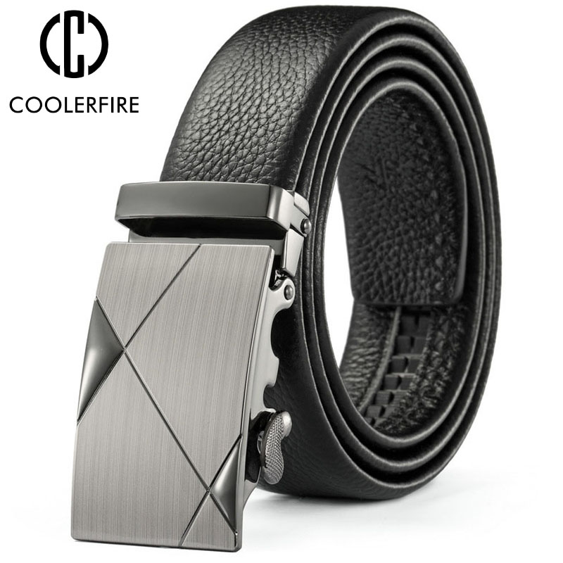 Men Belts Metal Automatic Buck - Leather Works Belt reseña y precio