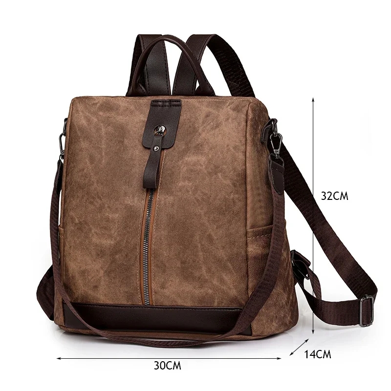 Fashion Anti-theft Backpack Fe - Leather Work Backpack reseña y precio