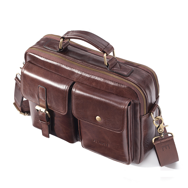 Brand New Cowhide Leather Mess - Leather Work Bag Mens reseña y precio