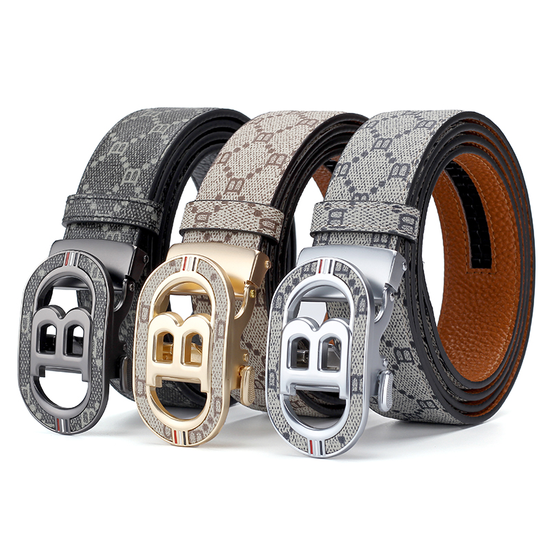 Fashion B Letter Auto Buckle B - Leather Works Belt reseña y precio