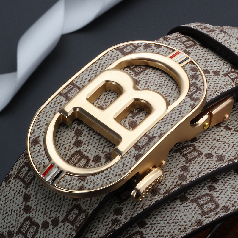Fashion B Letter Auto Buckle B - Leather Works Belt reseña y precio