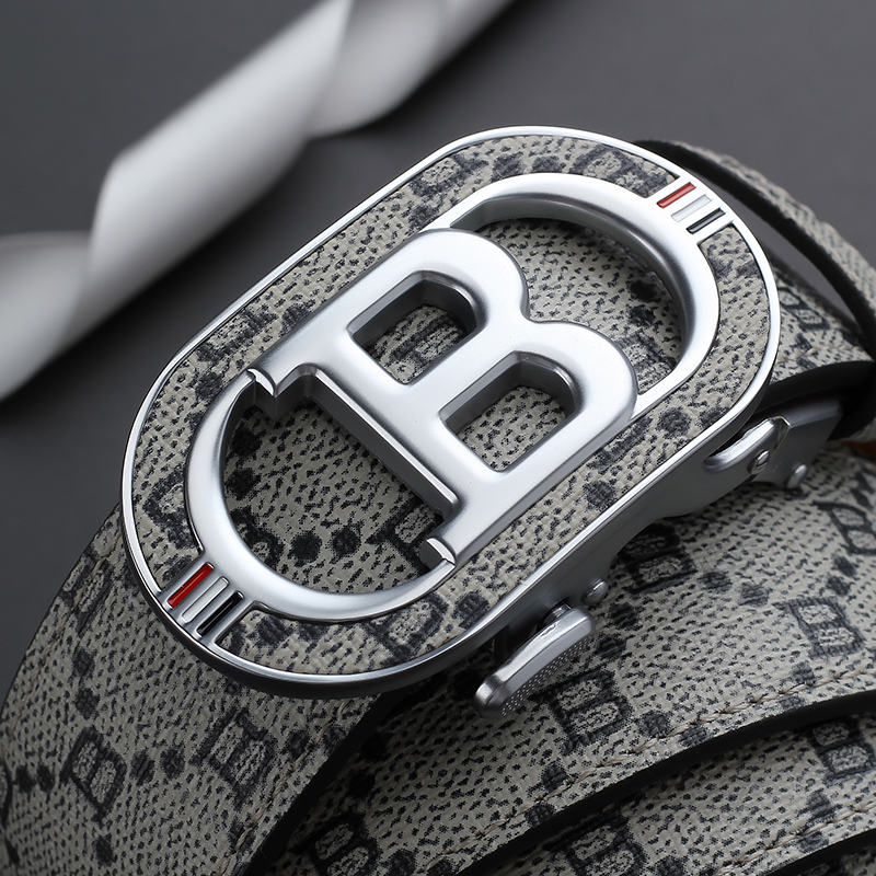 Fashion B Letter Auto Buckle B - Leather Works Belt reseña y precio