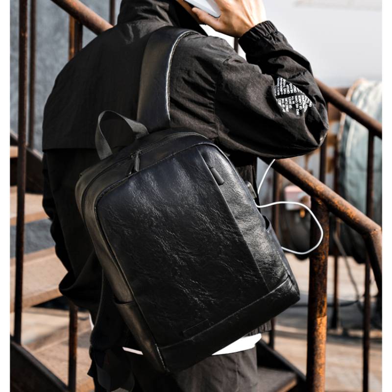 Men Fashionable Backpack PU Le - Leather Work Backpack reseña y precio