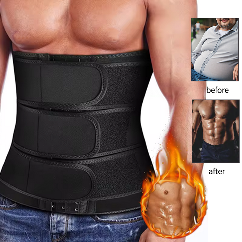 Men's Slimming Belt Waist Trai - Leather Workout Belt reseña y precio