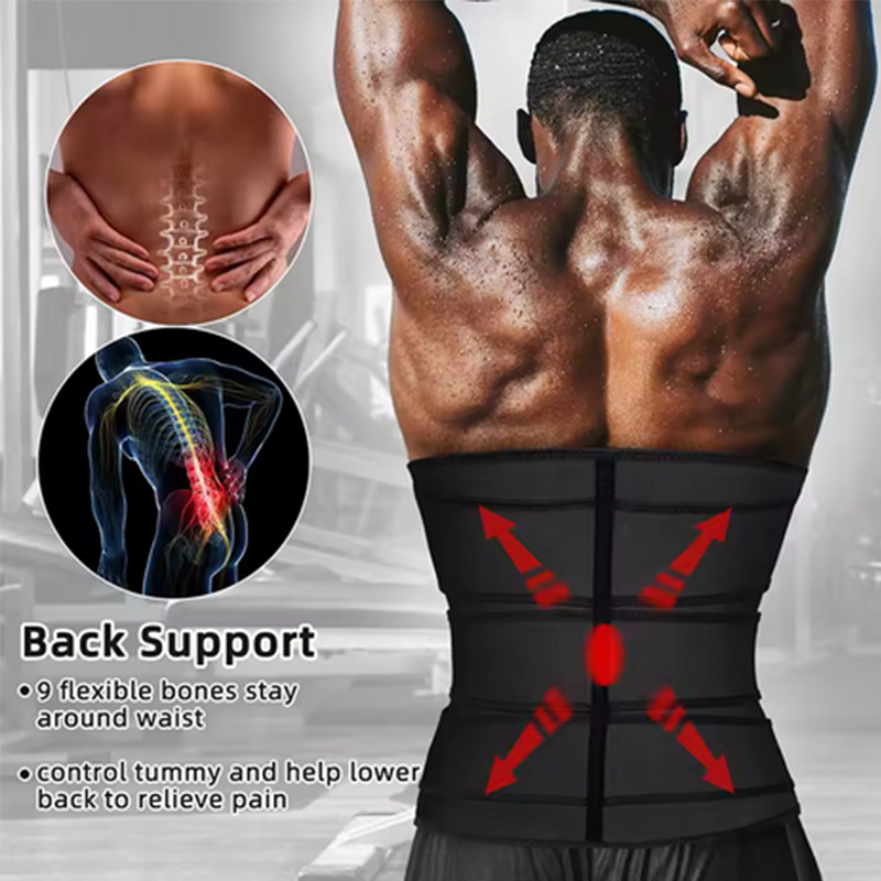Men's Slimming Belt Waist Trai - Leather Workout Belt reseña y precio