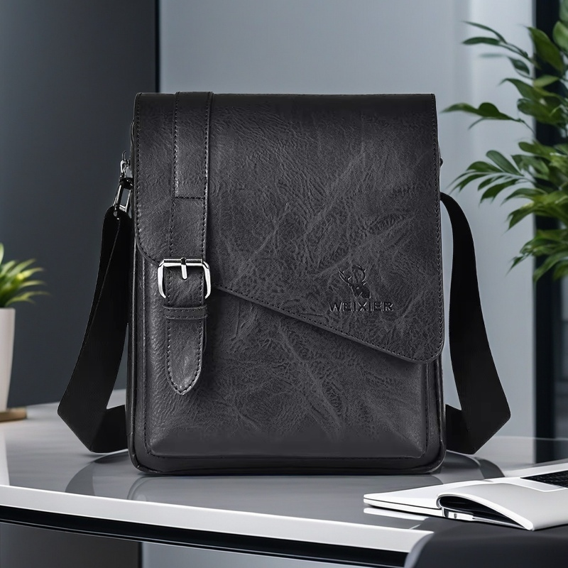 Luxury PU Leather Messenger Ba - Leather Work Bag Mens reseña y precio