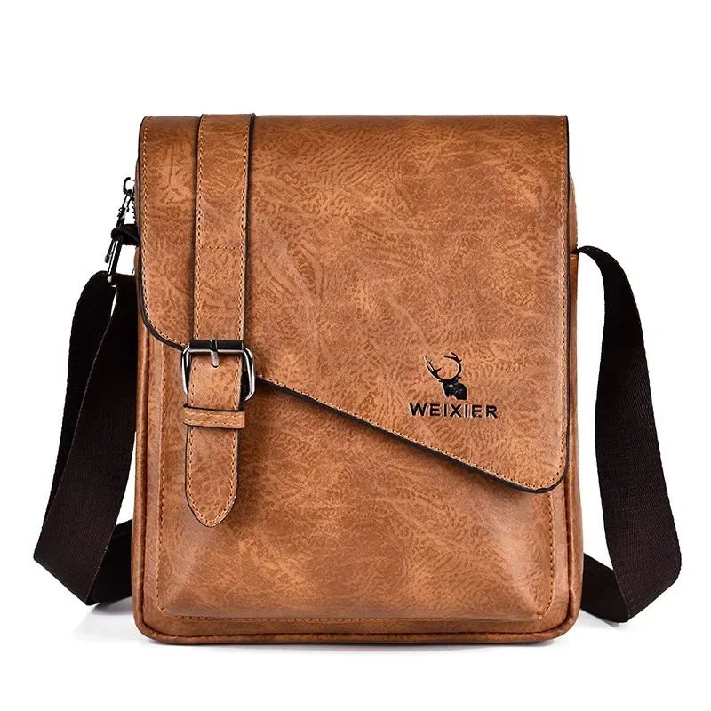 Luxury PU Leather Messenger Ba - Leather Work Bag Mens reseña y precio