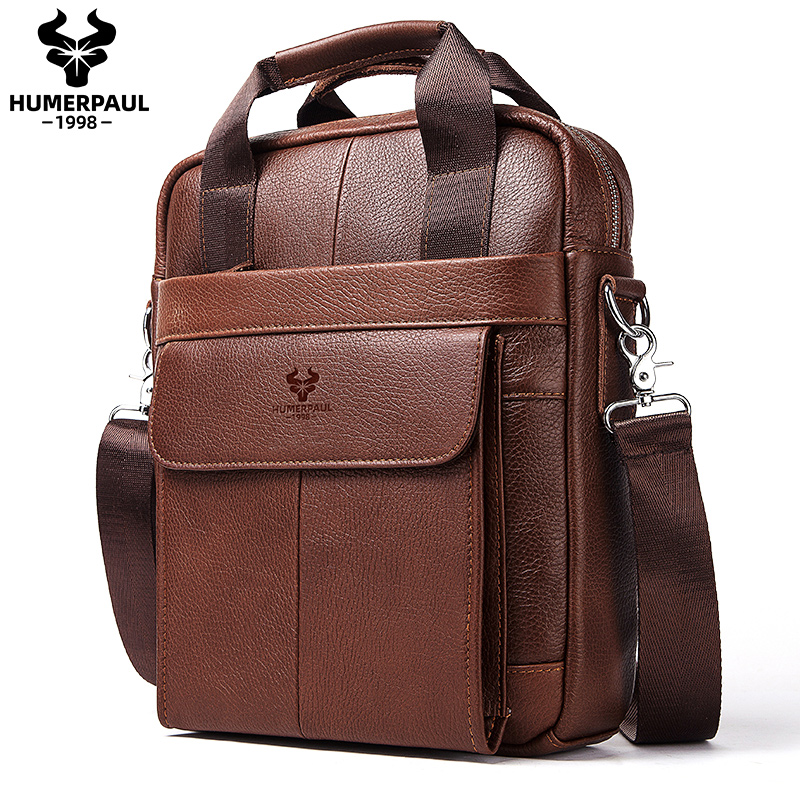 Durable Genuine Leather Bags f - Leather Work Bag Mens reseña y precio