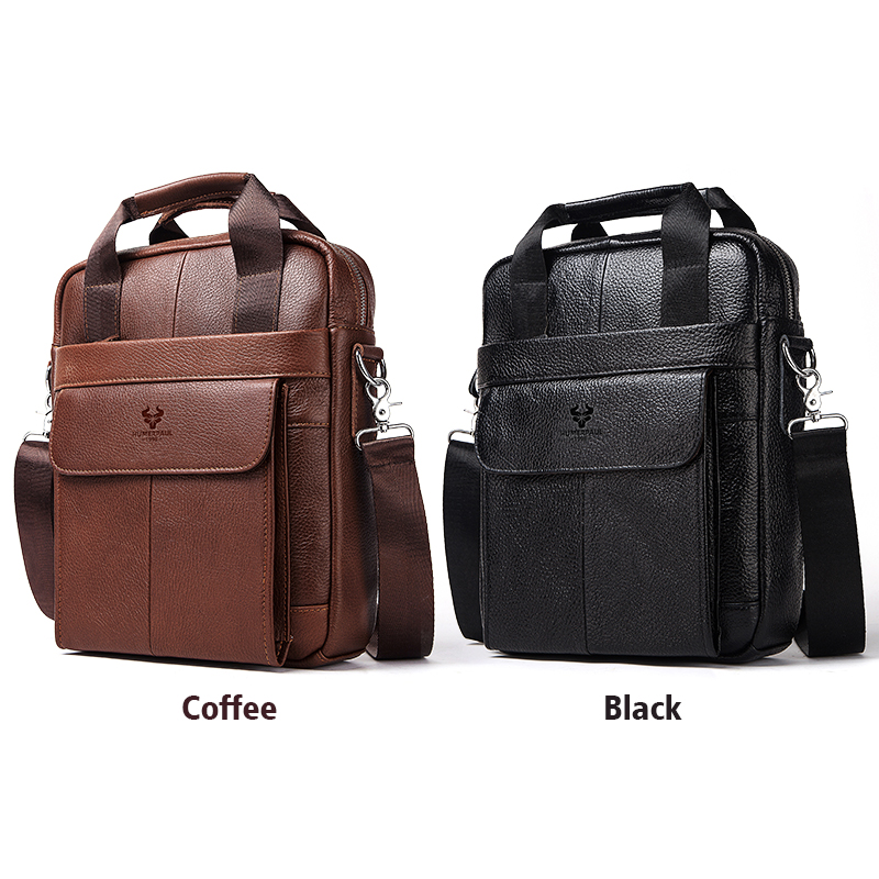 Durable Genuine Leather Bags f - Leather Work Bag Mens reseña y precio