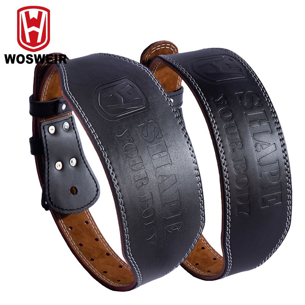 WOSWEIR-Men's Cow Leather Wais - Leather Workout Belt reseña y precio