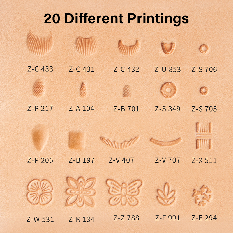 WUTA Leather Stamping Tools Sk - Leatherwork Patterns reseña y precio