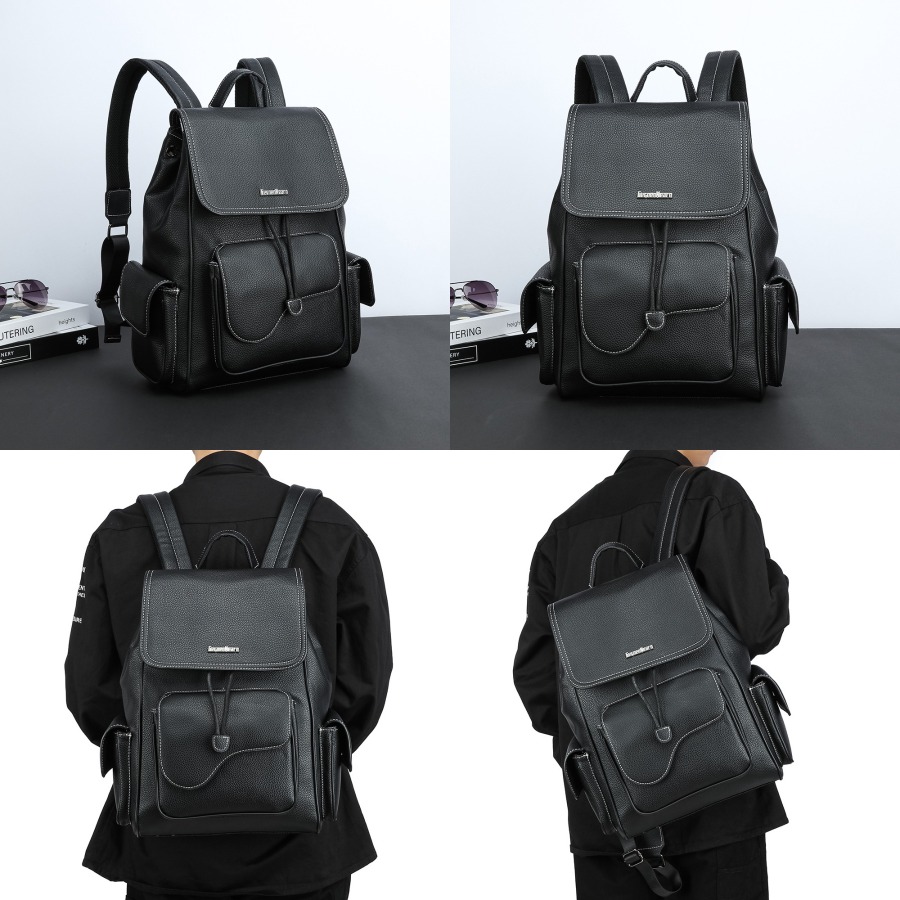 【New Arrival】Women's Black Fau - Leather Work Backpack reseña y precio