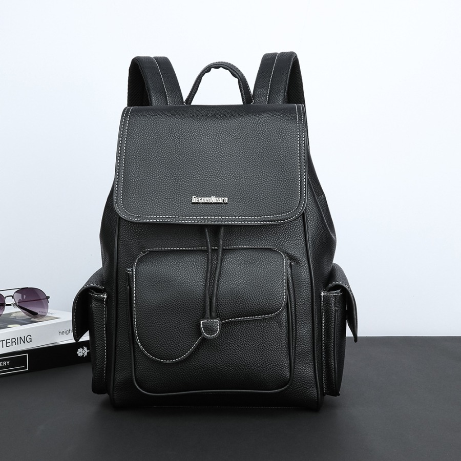 【New Arrival】Women's Black Fau - Leather Work Backpack reseña y precio