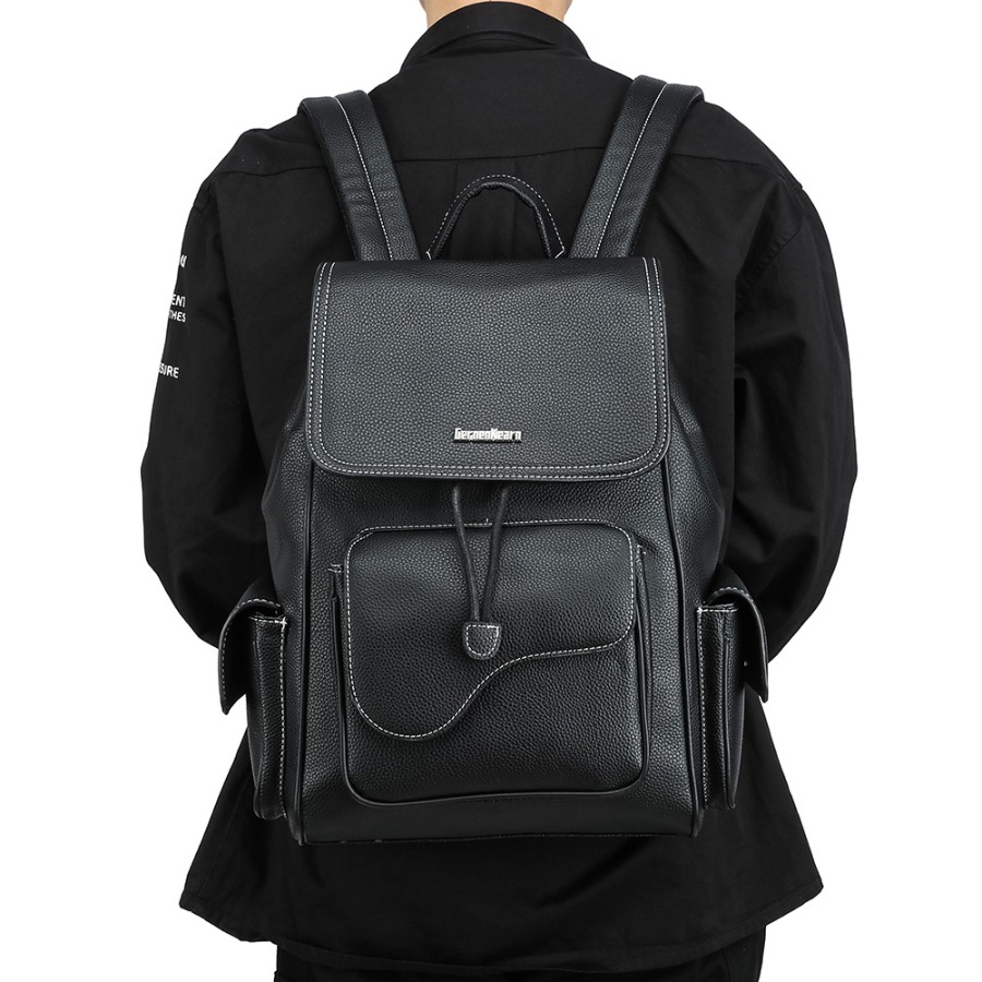 【New Arrival】Women's Black Fau - Leather Work Backpack reseña y precio