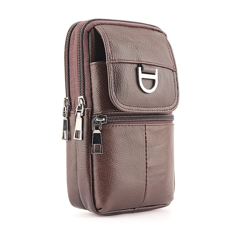 Men's leather waist bag - Larg - Leather Works Belt reseña y precio