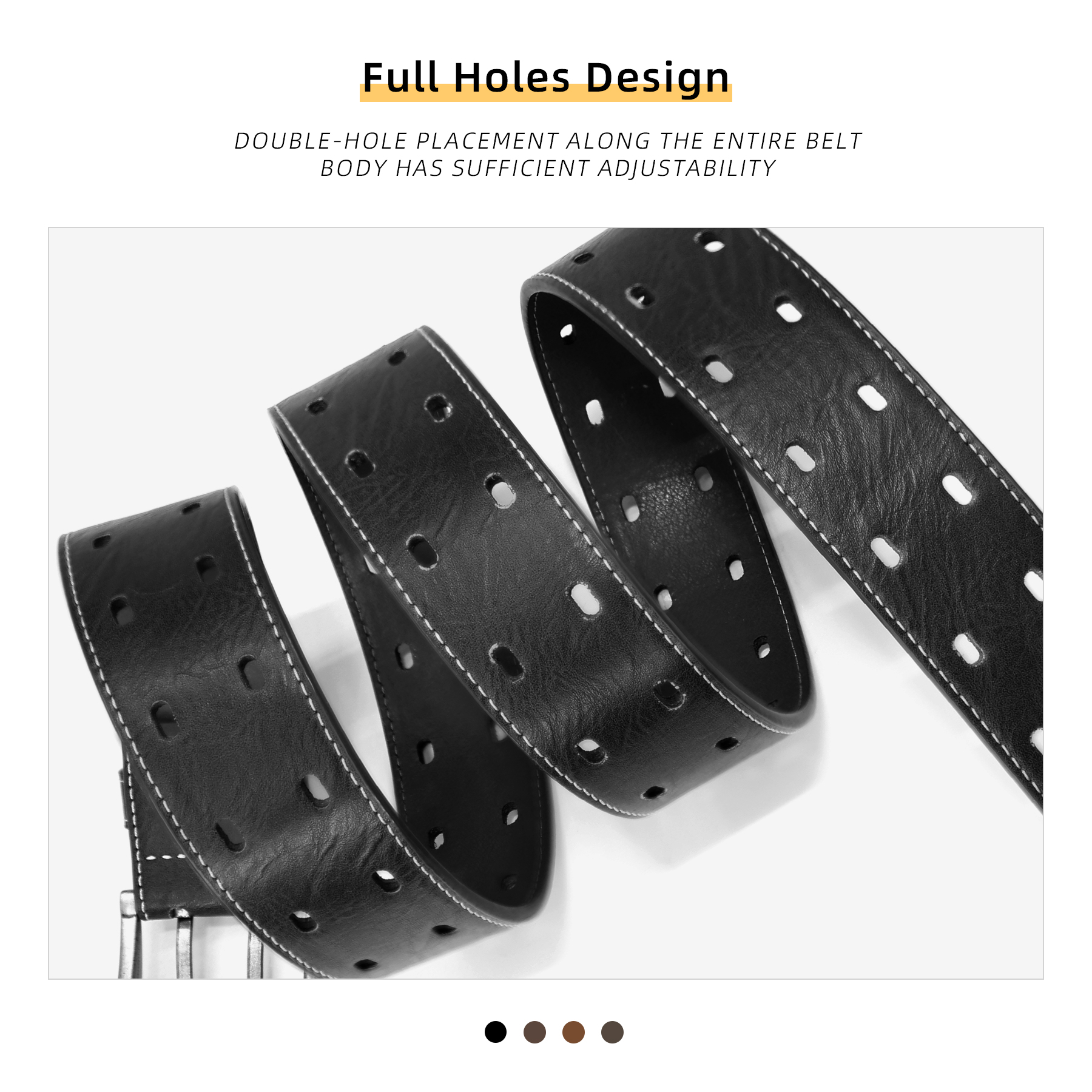 Men Classic Double Prong Belt  - Leather Works Belt reseña y precio